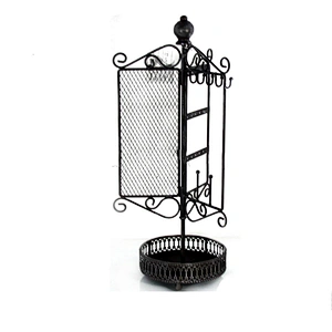 Metal Earring Tree Jewelry Display Stands Rotatable Metal Earring Display Stand