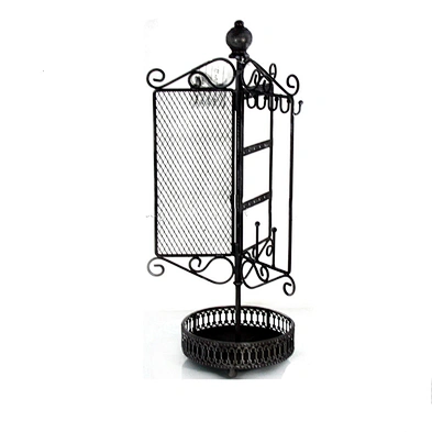Metal Earring Tree Jewelry Display Stands Rotatable Metal Earring Display Stand