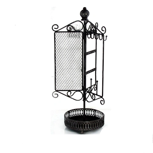 Metal Earring Tree Jewelry Display Stands Rotatable Metal Earring Display Stand