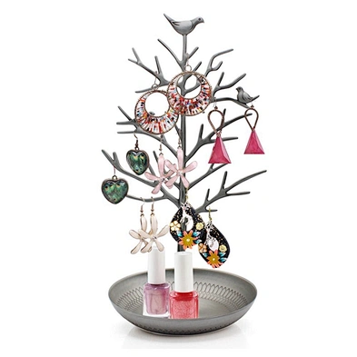 Decorative jewelry necklace tree display jewellery stand metal tree ring jewelry holder