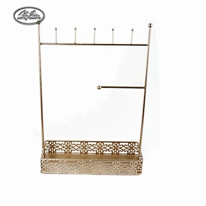 Home Decor Y Shape Rack, Antique Metal Jewelry Display Stand