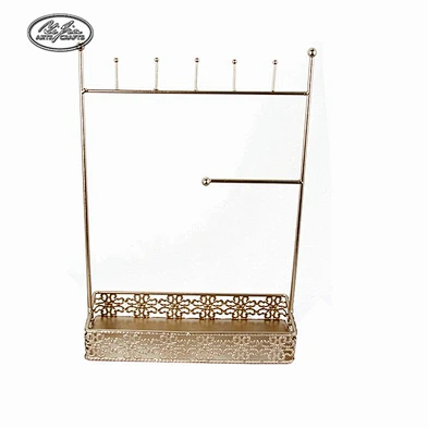 Home Decor Y Shape Rack, Antique Metal Jewelry Display Stand