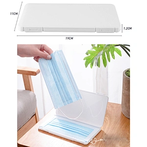 Portable Foldable Plastic Mask Keeper Storage Box Disposable Mask Storage Box