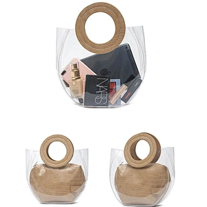 Women PVC Clear  Fashion Transparent  Ladies HandBags Messenger Casual Shopping Small Handbags