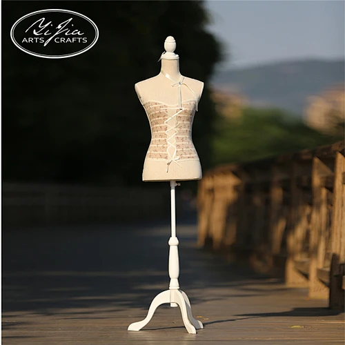 Customized window display mannequin 38*38*165cm foam female half body mannequin