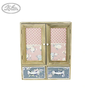Newest nature style wooden three layered drawers jewelry storage box earring boxes