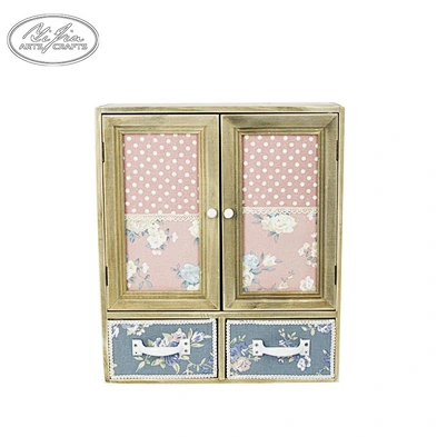 Newest nature style wooden three layered drawers jewelry storage box earring boxes
