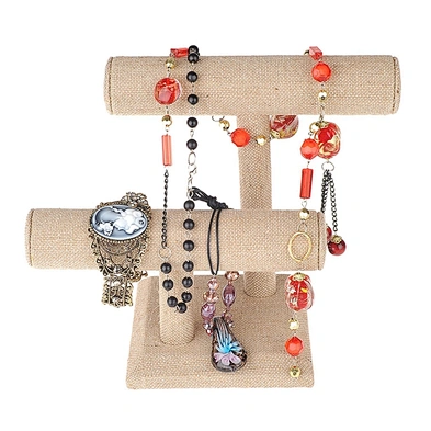 Home decor T shaped bracelet watch holder  jewelry bracelet display stand