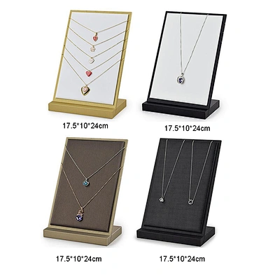 Pu Leather Necklace Window Display Props Jewelry Necklace Pendant Display Stand