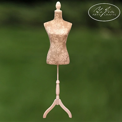 Paper Mache Twine Wardrobe Jewelry Accessory Display Mannequin