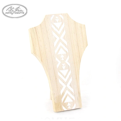 Handmade customized fashion necklace holder wooden jewelry bust necklace stand display