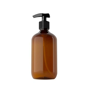 300 500ml Round Shoulder Lotion Bottle Plastic Empty Bottle Shampoo Hand Sanitizer Dispenser Cosmetic Pump Bottle