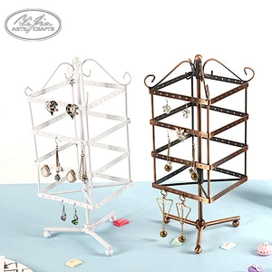 Customized rotating earrings display stand earring spin table earrings holder