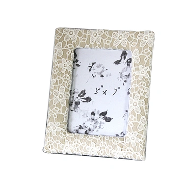 New desgin handmade beautiful wooden photo frame with lace fabric covered
