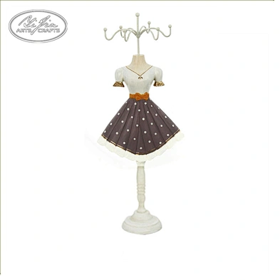 Colorful mannequin doll necklace display jewelry stand doll display