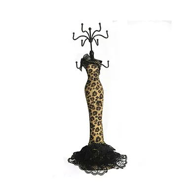 Leopard dress jewellery mannequin stand display display stands for jewelry