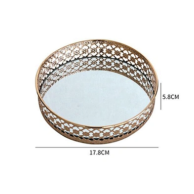 Jewelry display tray creative decoration mirror rotation jewelry shooting props cosmetic Jewelry storage tray