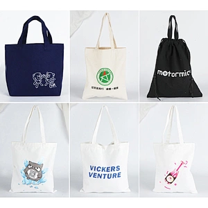 customized fashion women canvas bag tote print designer handled tote bag