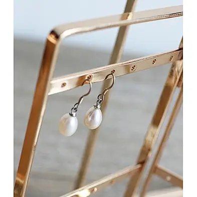 vintage style gold jewelry display stand earrings organizer holder metal jewelry stand for bracelet necklace