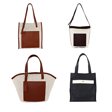 Black handle canvas bag custom print promotional canvas tote bag wholesale