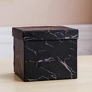 Nordic simple marble paper gift box custom logo print paper box