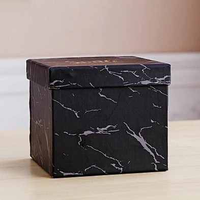 Nordic simple marble paper gift box custom logo print paper box