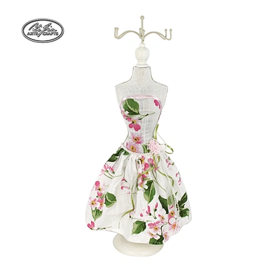 Wholesale black white lace dress fabric jewelry doll stand holder