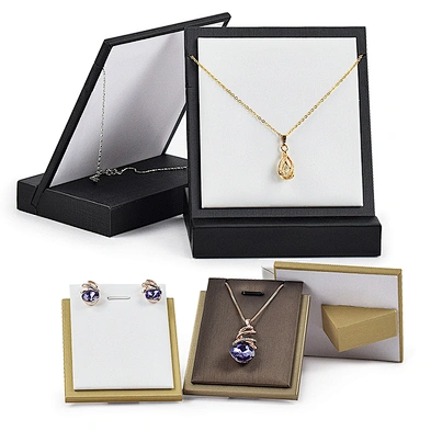 Pu Leather Necklace Window Display Props Jewelry Necklace Pendant Display Stand