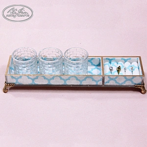 Custom display mdf fabric covered storage jewelry display tray