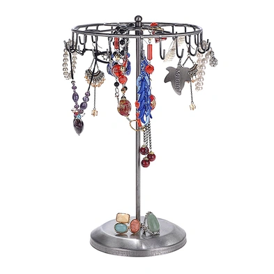 Black Rotating Necklace Holder Jewelry Organizer Jewelry Tree