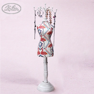 Fashion customized ring necklace jewelry doll mini mannequin jewelry holder