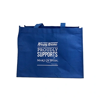 Custom logo eco reusable blue non woven shopping bags foldable