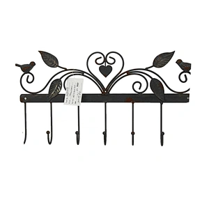 Newest high performance cheap metal black decorative wall hook