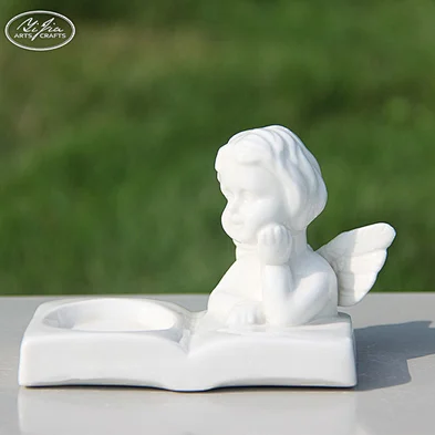 Exquisite craftsmanship angel ceramic decoration mini craft dolls ceramic decor