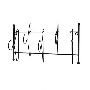 Newest high performance cheap metal black decorative wall hook