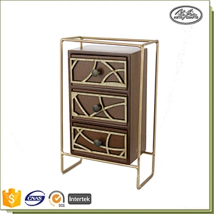 Customized five-layer drawer antique wood  jewelry box