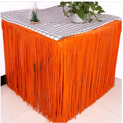 Colorful Hawaiian Party Laser Table Skirt Birthday Beach Party Supplies Home Decor Table Skirts