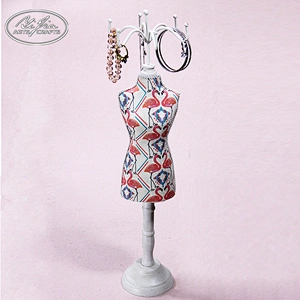 Fashion customized ring necklace jewelry doll mini mannequin jewelry holder