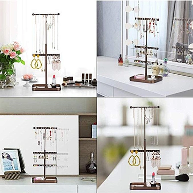 Adjustable Height Jewelry Stand Organizer Necklace Organizer Display Custom Jewelry Displays