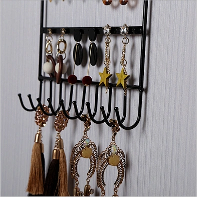 Jewelry Organizer for Display,Jewelry Stand for Hanging Rings & Earrings, Wall-Mounted Vintage Jewelry Organizer
