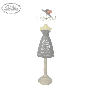 Polyresin vintage home decor mannequin jewelry display holder