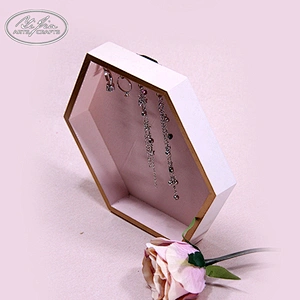 Decorative wooden ring necklace bracelet jewelry display holder tray