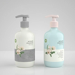 300 500ml Round Shoulder Lotion Bottle Plastic Empty Bottle Shampoo Hand Sanitizer Dispenser Cosmetic Pump Bottle