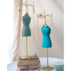 Lady Model Earring Display Rack Mannequin Princess Necklace Jewelry Stand Holder For Women Girl Gifts
