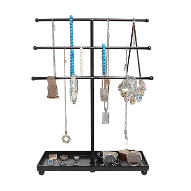 Jewellery Necklace Metal Stand Display Jewelry 3 Tier Ornament Jewelry Display Stand