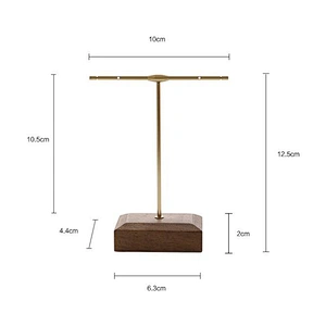 Customized  earrings holder stand 	earring wooden metal holder earrings stand holder displayer