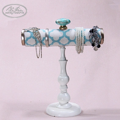 Customized t-bar jewelry watch display holder stand