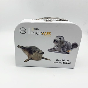 Wholesale Baby Gift Packaging Box Children Gift Storage Boxes  Gift Paper Suitcase With Metal Handle