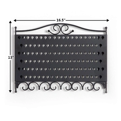 Black Metal Jewelry Hang Organizer Earring Bracelet Wall Mounted Hanging Jewelry Organizer