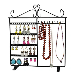 Black Classic Jewelry Rack Earring Holder Necklace Hanger Jewelry earring organizer